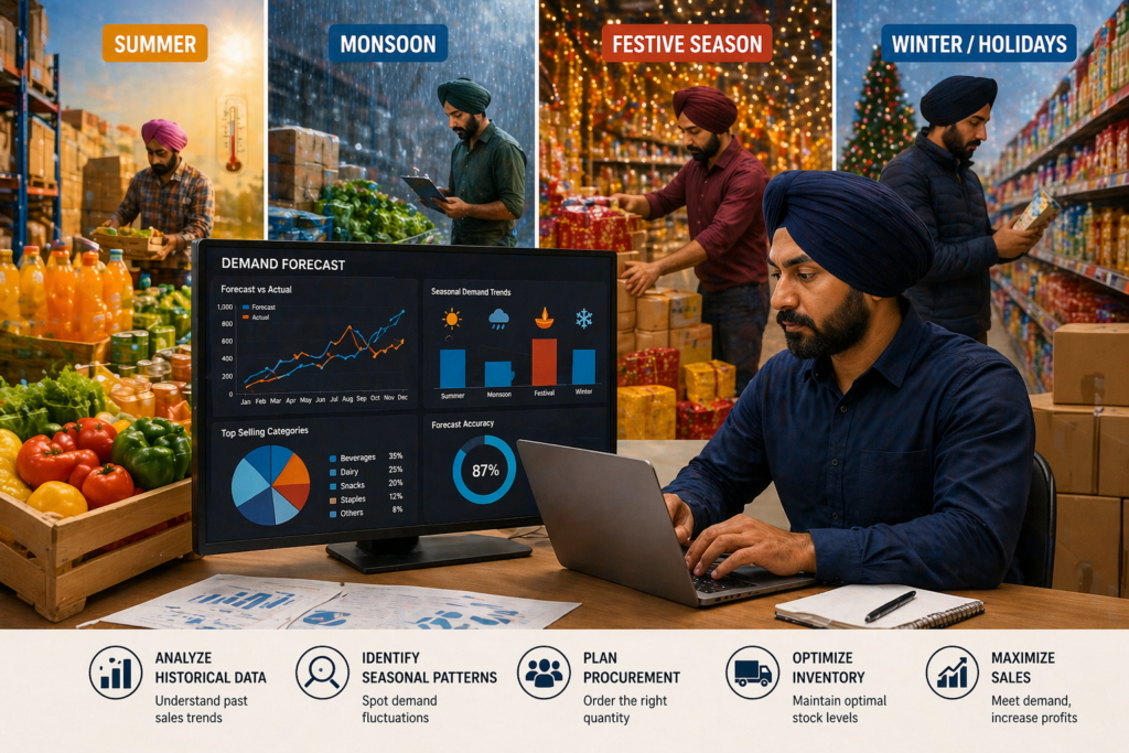Demand forecasting in seasonal food business using analytics dashboard and supply chain planning tools